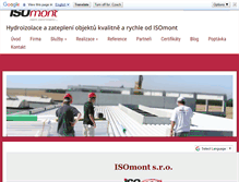 Tablet Screenshot of isomont.cz